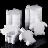 Boao turtle shaped oil absorbing sponge inside package for pool maintenance.