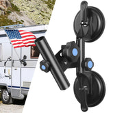 BOHMR dual suction cups flag-pole holder securely grips RV exteriors for stable flag display