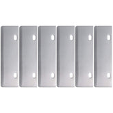 BOLEXINO grill scraper blades pack6-6inch for heavy-duty replacement and long-lasting cleaning