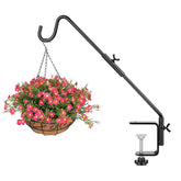 BOLITE heavy-duty deck hook with 16-inch arm for bird feeders and planters.