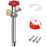 Boltigen 6 inch anti siphon frost free sillcock valve prevents backflow and freezing.