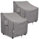 Boltlink patio chair cover in waterproof fabric protecting furniture from rain