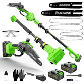 Boltrise 3in1 cordless chainsaw for versatile pruning and trimming in gardens.