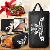 Bolycen upgraded BBQ blanket resting meat for heat retention in slow cooking