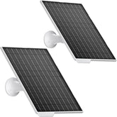 BONAI 2-pack 9W solar panel mounted on a wall powering a security camera