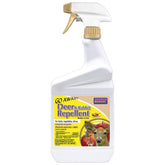 Bonide Go Away! bottle deters deer and rabbits in the yard