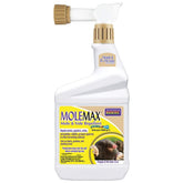 Bonide MOLEMAX ready-to-spray bottle demonstrates simple garden pest protection.