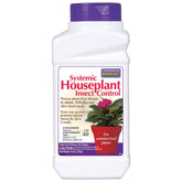 Bonide Systemic Houseplant Insect Control granules on soil surface protecting container plants