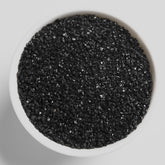 Boniosz black sand bonsai top view highlights compact texture for drainage and decoration.