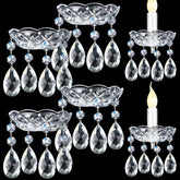 Bonuci crystal bobeche 4-inch chandelier outer cup adds sparkle for a chic replacement