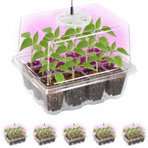 Bonviee seed starter tray with grow light for efficient indoor germination