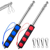 BONWIN 1.2M red flagpole with clips, ideal for quick setup outdoors