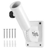 BONWIN 1-inch flag pole bracket front view, sturdy wall mounting for outdoor flag display