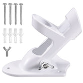 BONWIN flag pole bracket mounted on white wall for sturdy outdoor display