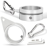 Bonwin flag pole ring clip assembly ready for secure flag mounting