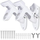BONWIN wall-mount bracket 2-pack secures 1-inch flagpoles on exterior walls