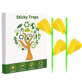 Boromine fruit fly traps package with 90 sticks and 10 holders for easy garden protection.