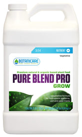 Botanicare Pure Blend Pro Grow bottle pour demonstrates easy dosing for healthy growth.