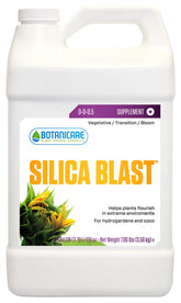 Botanicare Silica Blast bottle being poured to support healthy tissue in hydroponic setups.