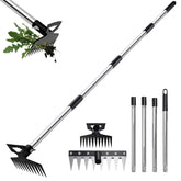 BOTUMIUY weed puller 60in long handle extends reach for easier root removal