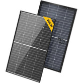 BougeRV 12V 200W N-Type panel front view for RV installations.
