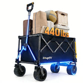 BougeRV electric utility wagon with 133Wh battery for easy outdoor transport.