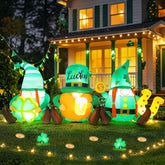 Boveco St Patrick's Day gnomes inflatable creates bright outdoor curb appeal.