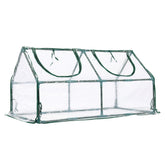 BPS mini greenhouse with transparent PVC cover for visibility and protection.