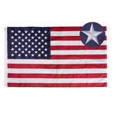 Bradford American Flag 24x48 front view showing sturdy outdoor-ready construction