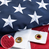 Bradford American flag 3x5 outdoor nylon 420D ready for weatherproof display.