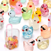 Breelytic mini ducks group shot showcasing fairy garden charm and color