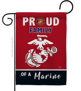 Breeze Decor Proud Family Marines flag front view with durable print.