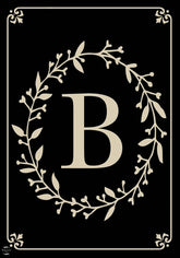 Briarwood Lane monogram B garden flag, classic design for year-round curb appeal.