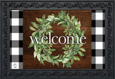 Briarwood Lane Farmhouse Wreath Spring closeup shows vibrant color for inviting entrances.
