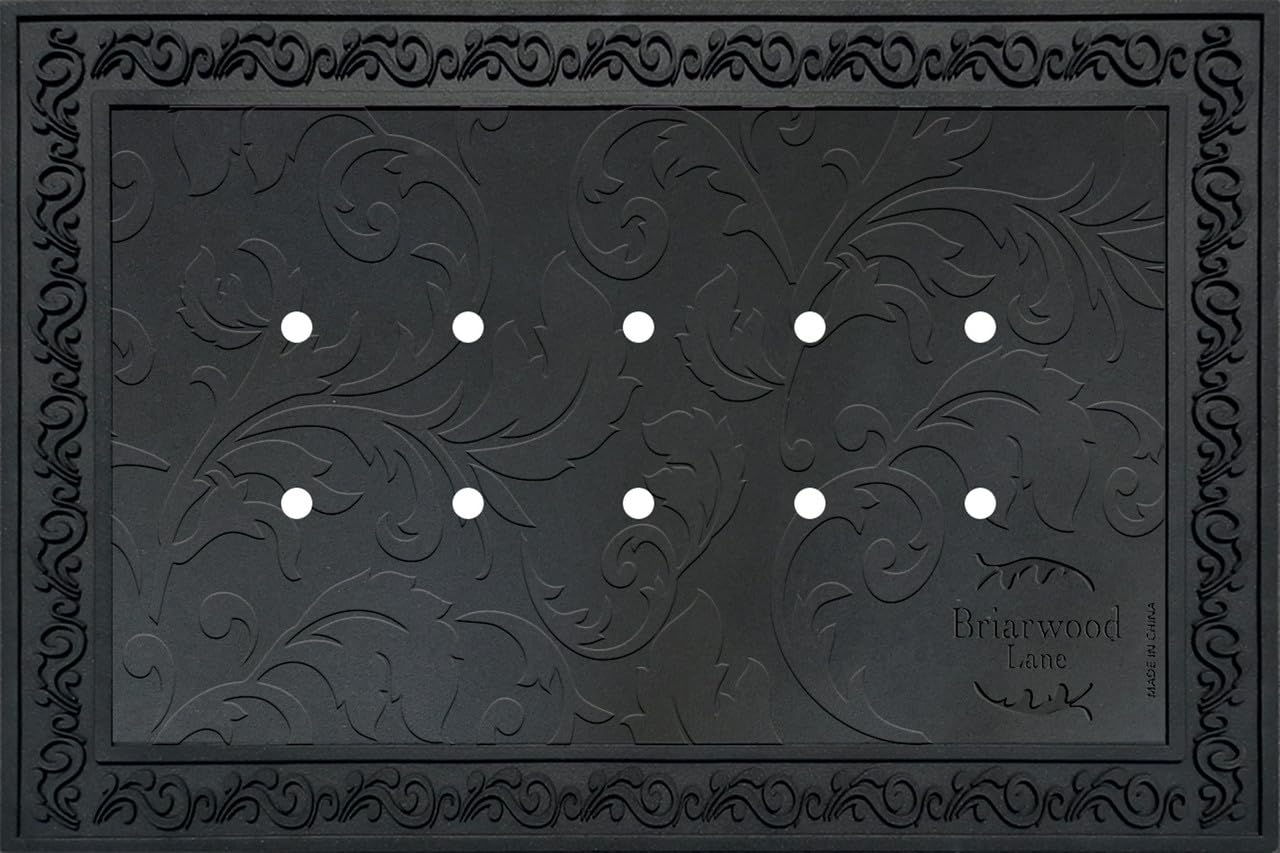 Briarwood Lane outdoor tray with floral design on a welcoming porch