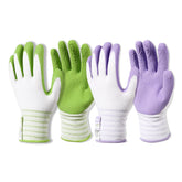 Brigic bamboo gardening gloves pack on hand provide breathable protection for garden tasks.