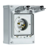 Briidea 30A inlet box front view for outdoor generator connection