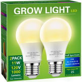 Briignite grow light bulb A19 full spectrum provides bright, energy-efficient illumination for indoor plants.