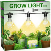 Briignite hanging grow light with perforated design for easy height adjustment.