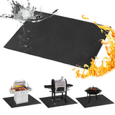 Brinman Under Grill Mat 40x48 protects decks from embers and grease splatters.