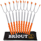 Briout marshmallow roasting sticks 45in extended for safe distance from flames