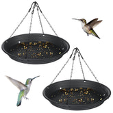 Briwooody bird seed catcher tray, 12.8-inch diameter, reduces seed waste under feeders.