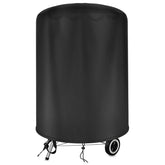 bruwaa Weber 18-inch charcoal kettle grill cover front view, snug fit protects from rain and dust