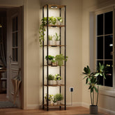 Bstrip 81-3 tall plant stand with grow light ideal for compact living spaces.