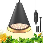 Bstrip hanging grow light close-up LED chip array boosts efficiency.