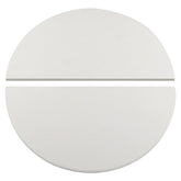 BTCDR half-moon ceramic heat deflector for Kamado Joe Classic promotes even heat circulation.