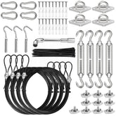 Btvsd sun sail hardware kit complete set for secure outdoor shade installations.