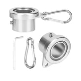 Bubblythe flag pole ring with 360-degree rotation for tangle-free display.