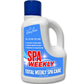 BubbyShine 5-in-1 hot tub chemicals bottle front for easy weekly maintenance.