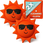 BubbyShine hot tub scum absorber floats to collect body oils for clearer water.